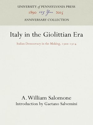cover image of Italy in the Giolittian Era
